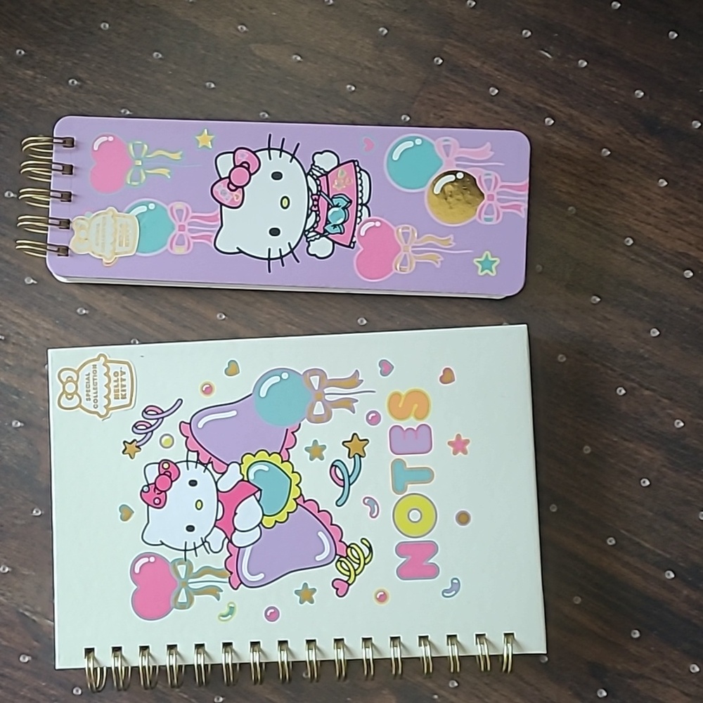 Hello Kitty Spiral Notebook and Notepad Set